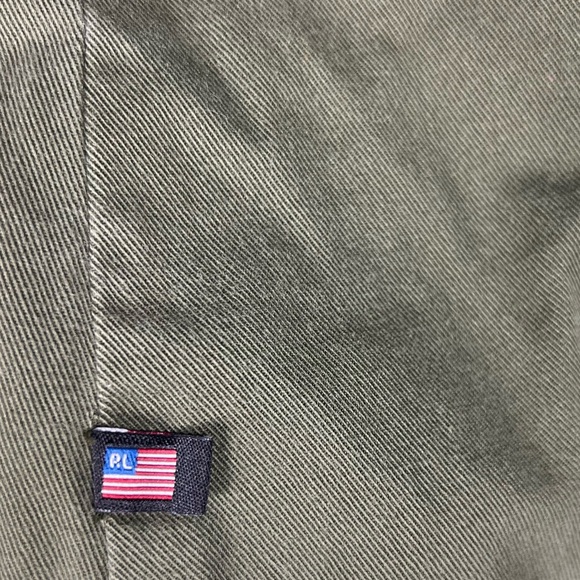 Polo Ralph Lauren Shirt Womens Small Black Label Button Down Boyscout Military - Picture 6 of 8
